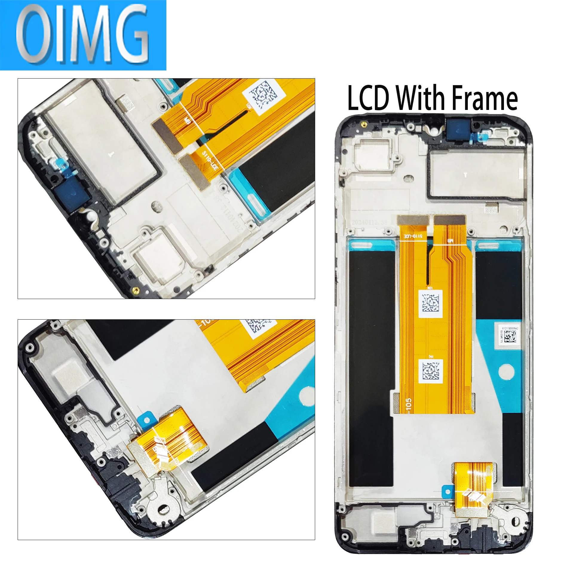 6,75 "dla oryginalnego wyświetlacza LCD Realme C63 z ramką części zamienne do ekranu dotykowego Digitizer — zdjęcie produktu 6