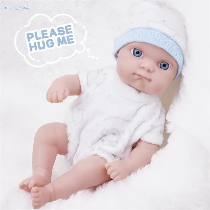 Lifelikes Soft Baby with Sleepwears and Hat Decoration for Children Over image 5