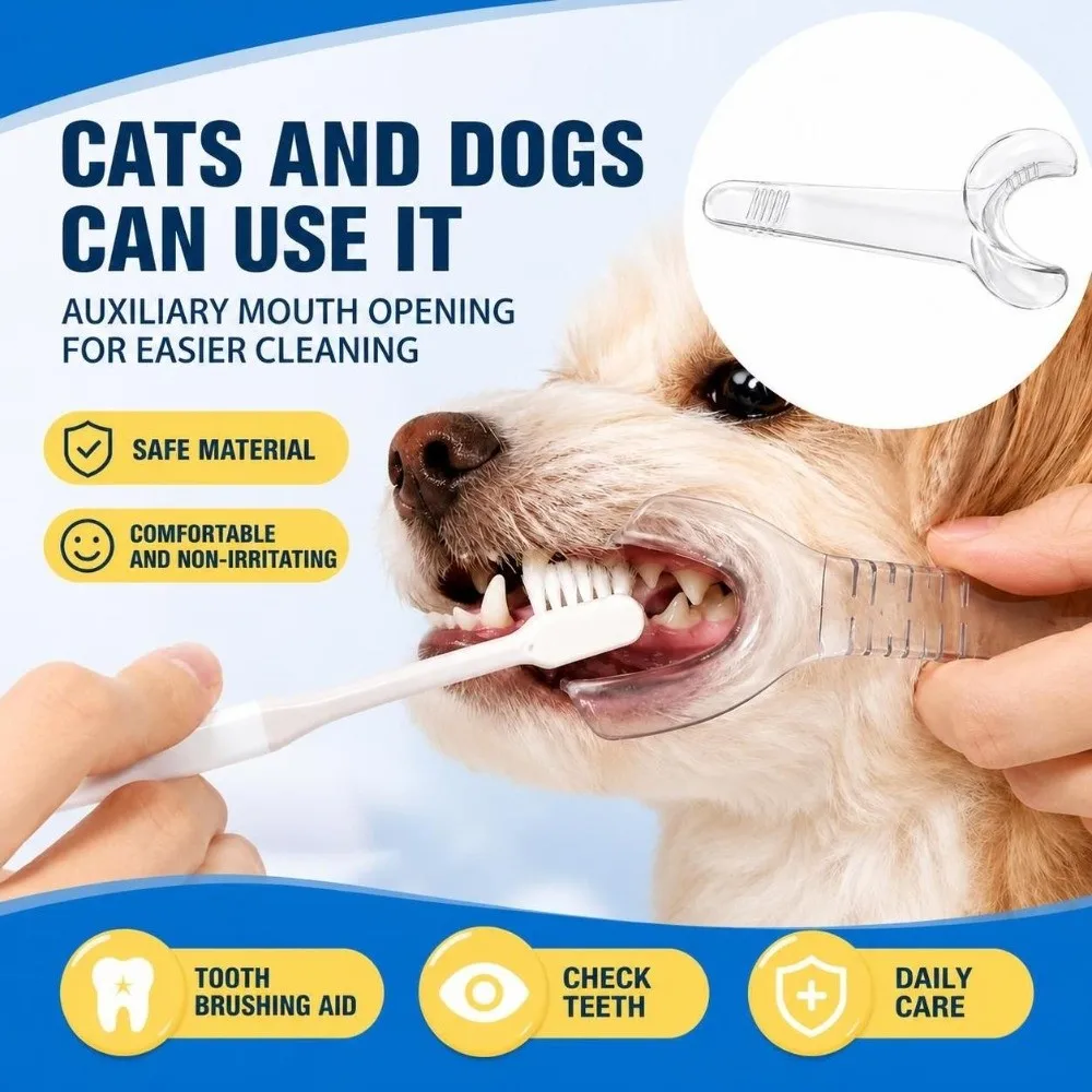 T-shaped Children's Tooth Brushing Aid Multipurpose Reusable Pet Tooth Brushing Helper Easy Use Convenient Oral Mouth Expander