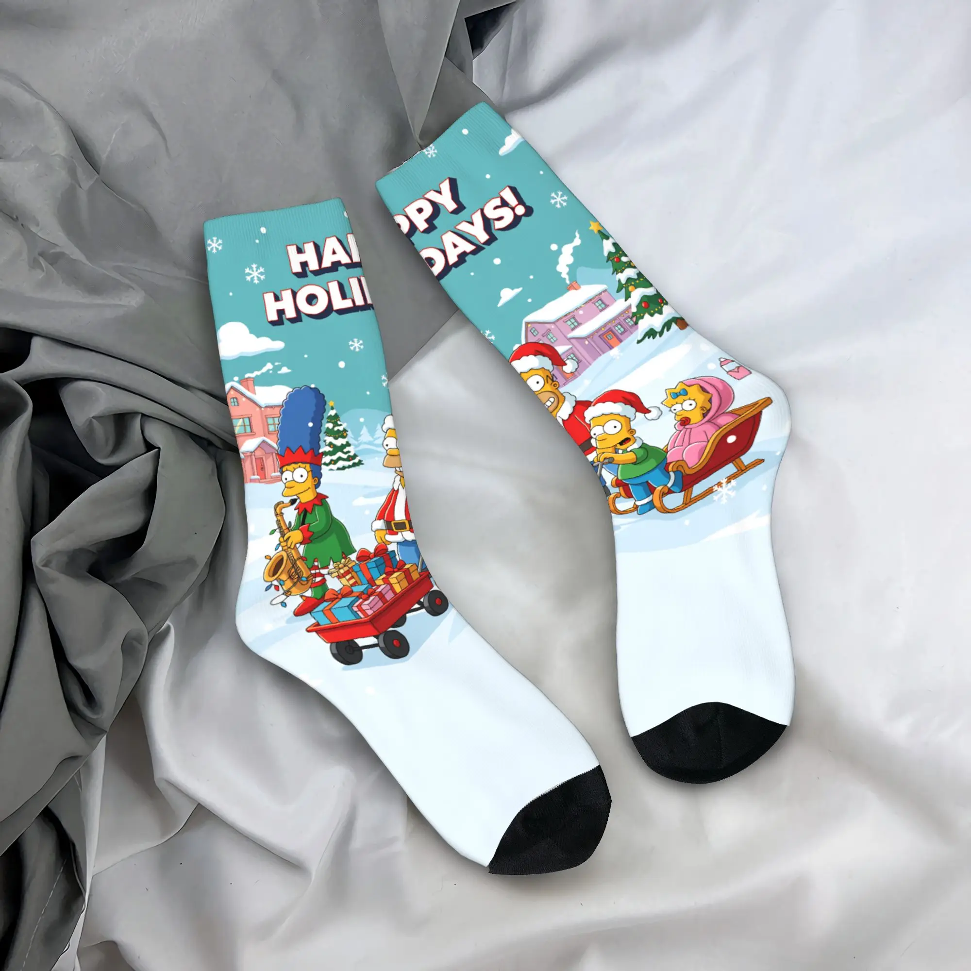 Socks The S-Simpsons Gothic Stockings Autumn Anti Bacterial Couple Socks Quality Design Outdoor Socks