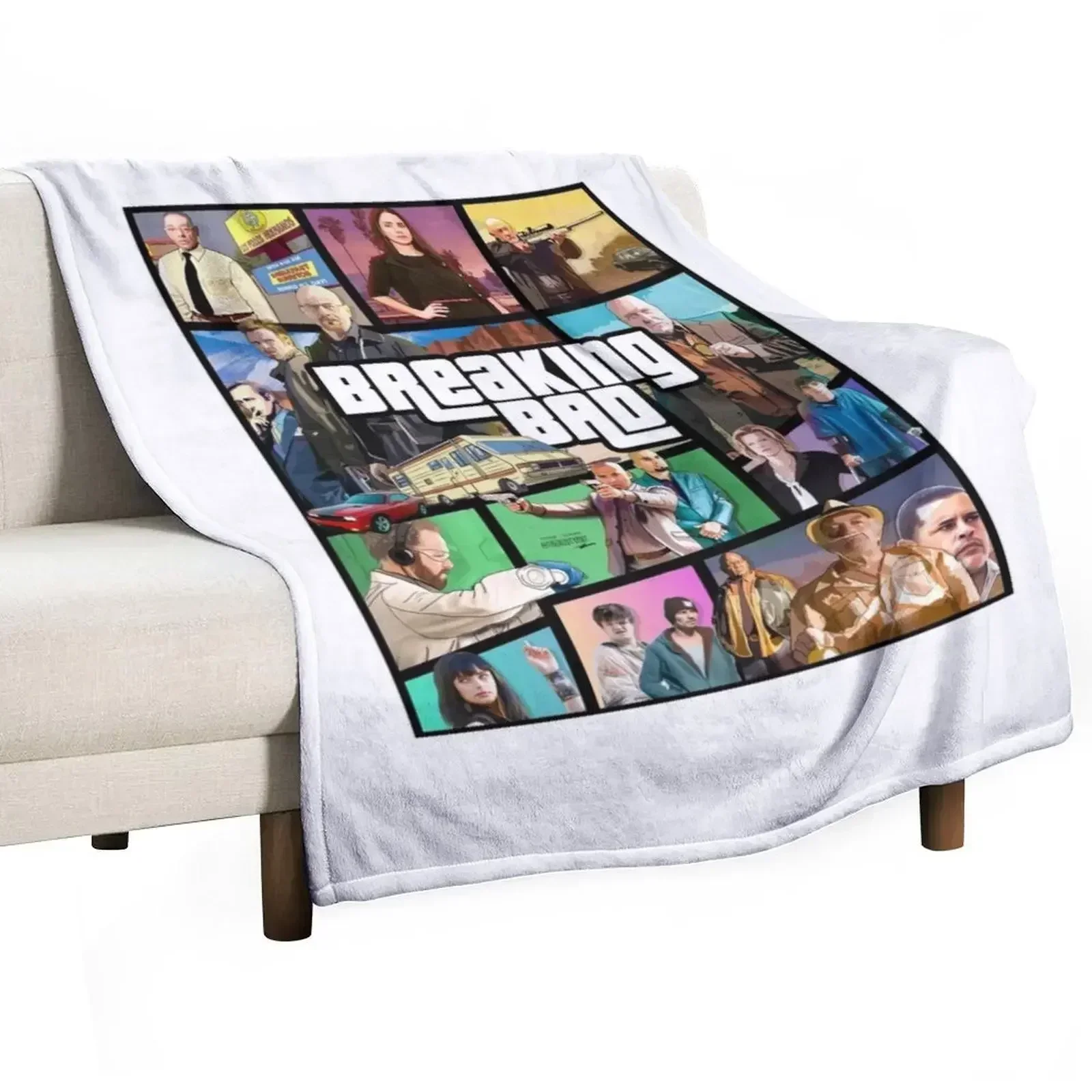 

breaking bad game poster Throw Blanket Decorative Soft Throw Blanket for Couch Sofa