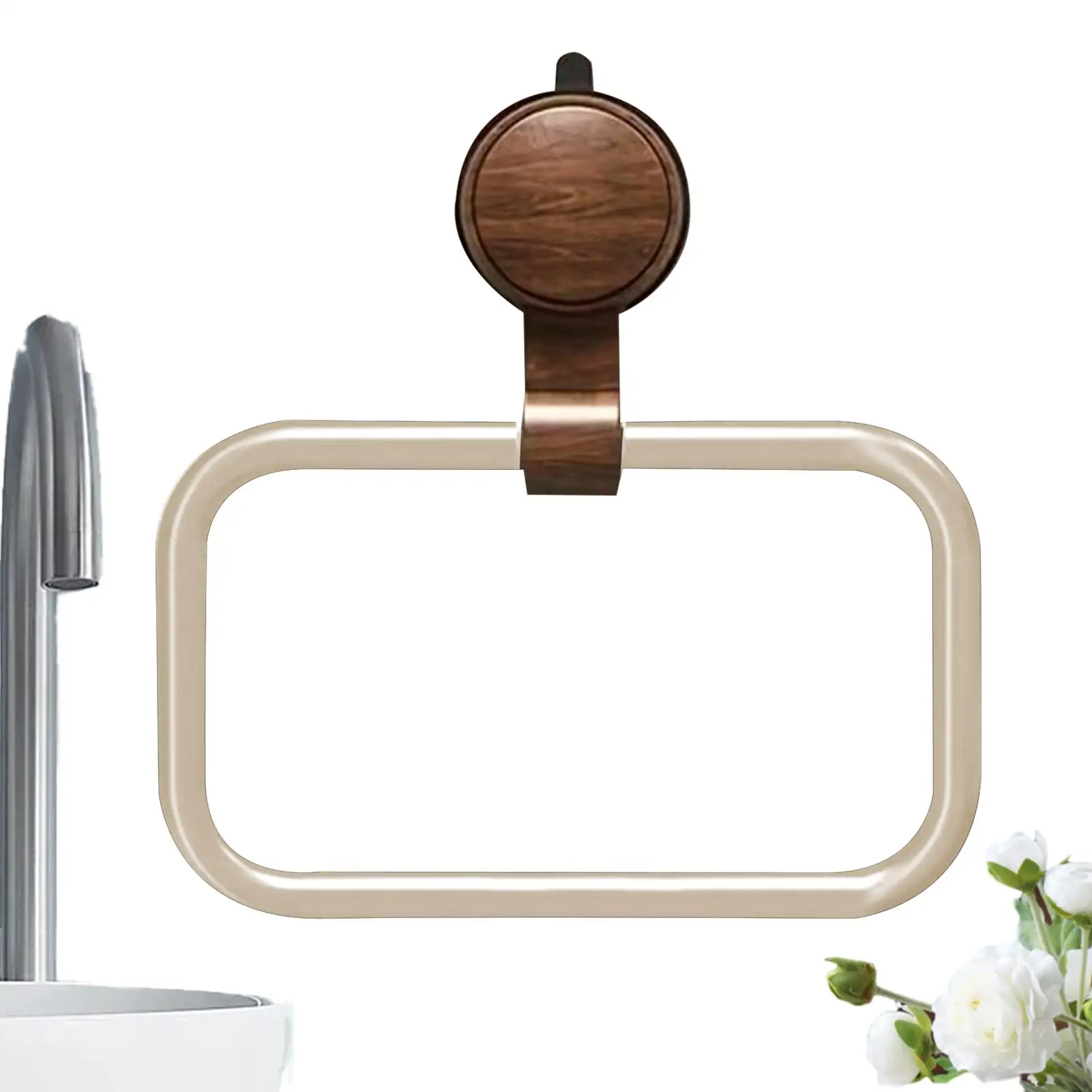 

Кольца для полотенец для ванной комнаты, настенное вакуумное всасывающее кольцо для полотенец, настенное крепление, нержавеющая вешалка, водонепроницаемая, современный декор для домашней кухни