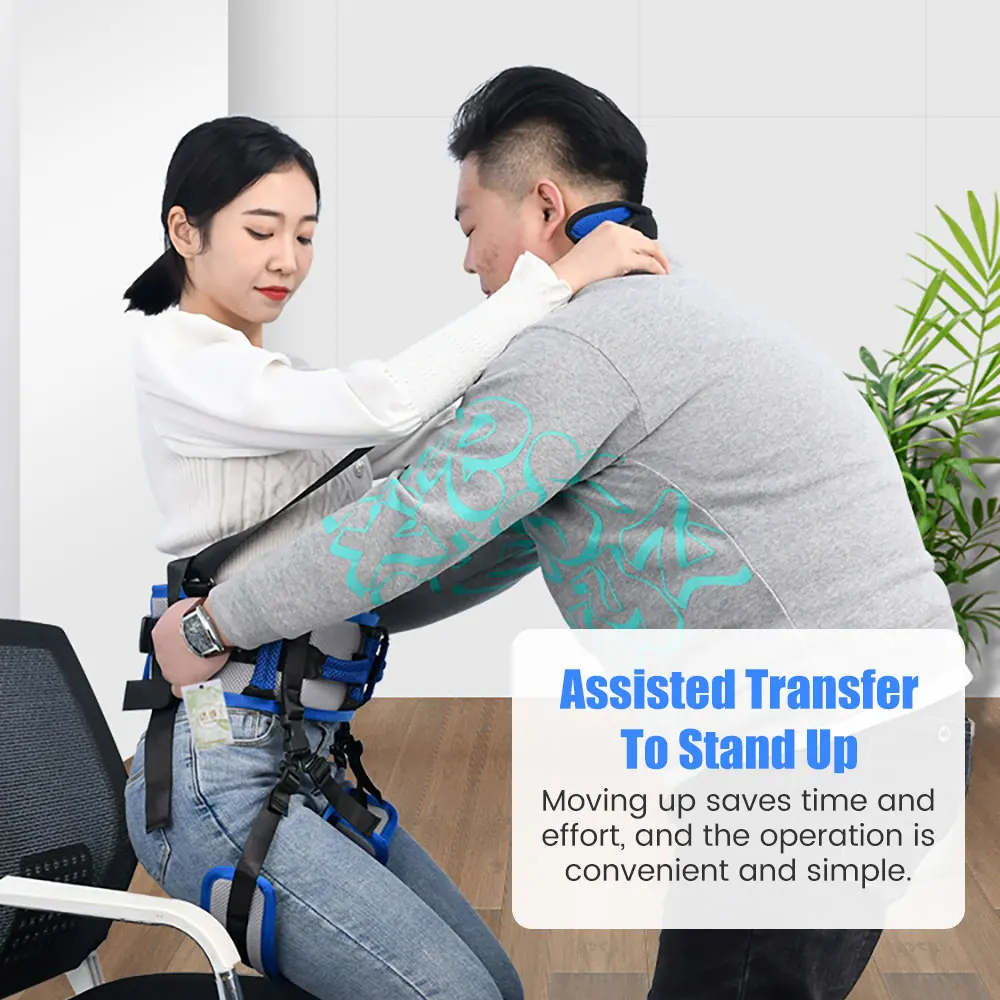 Stroke Patient Transfer Belt Moving Paralyzed Disabled Elderly Wheelchair Bed Lifting Aids Walking Rehabilitation Waist Straps