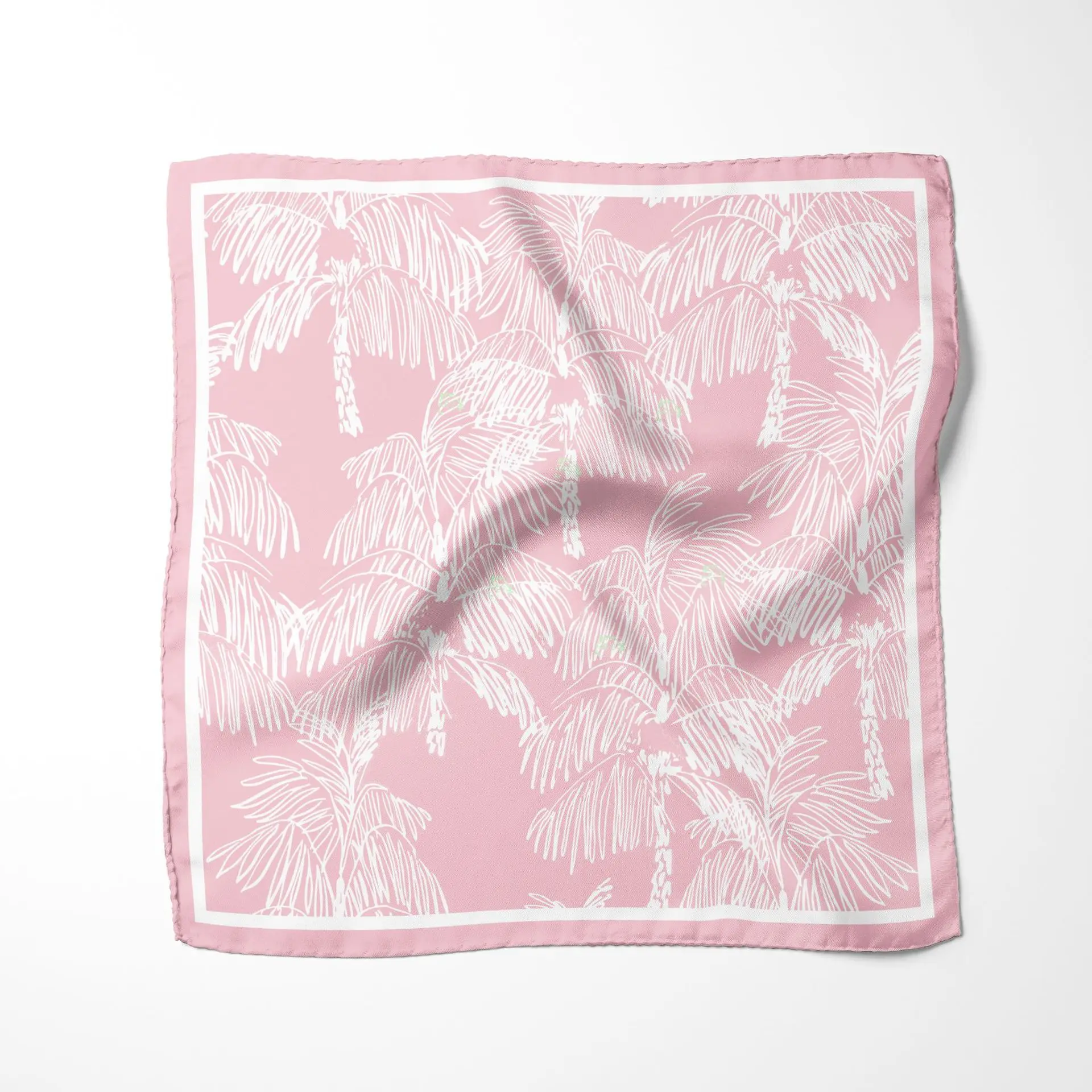 100% Pure Mulberry Silk Scarf 10MM 45x45CM Silk Twill Scarves Women Men Natural Silk Neckerchief Digital Printed Headscarf