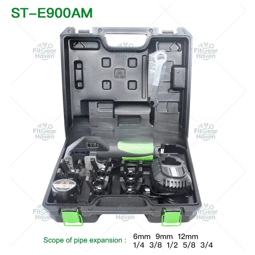 ST-E900A Automatic Lithium Battery Electric Power Copper Tube Flare Tool Air Conditioner Refrigerator Cordless Auto Flare