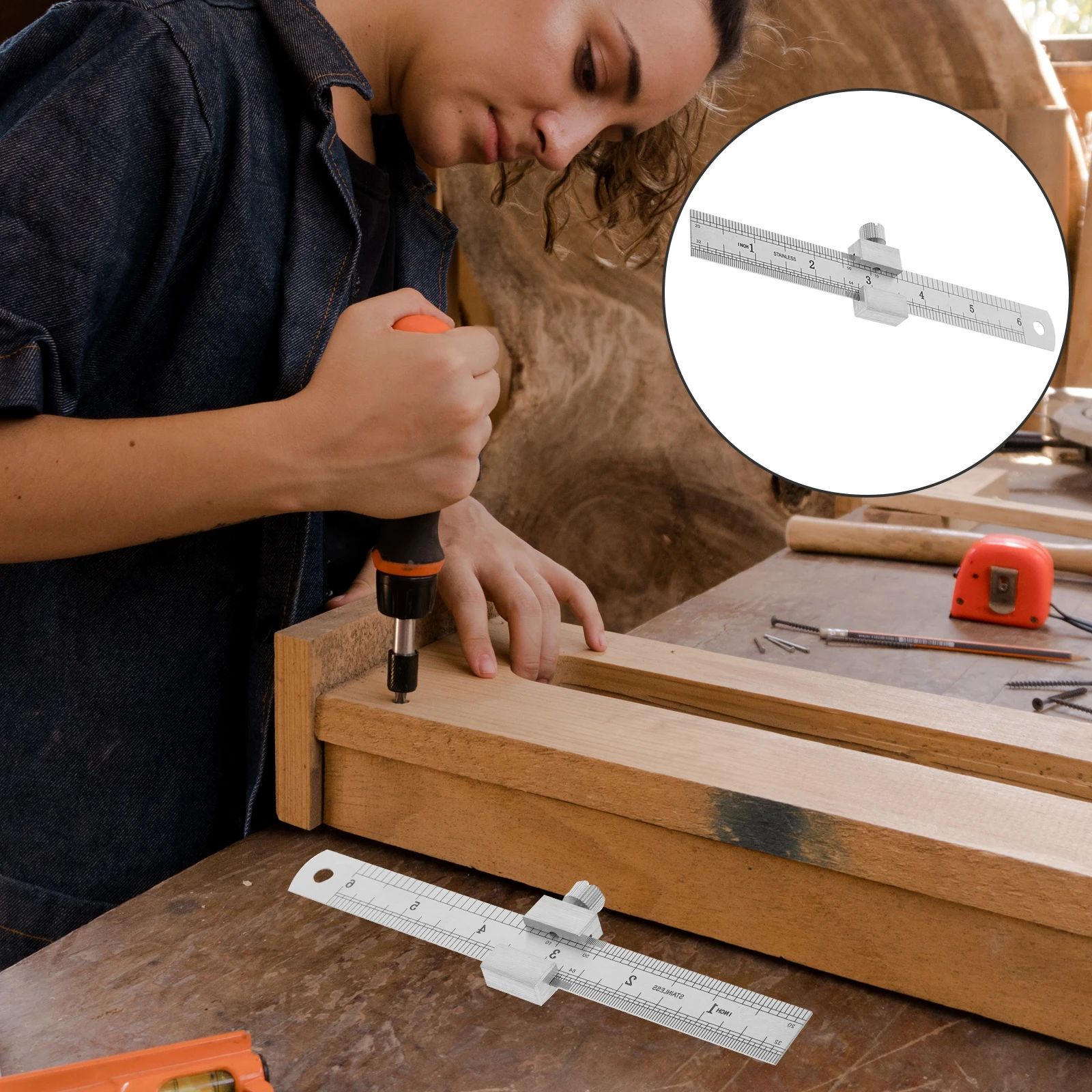 

Stainless Steel Thick Drawing Ruler Plate Measuring Tool Engineering Accessories Precision Drawing Instruments