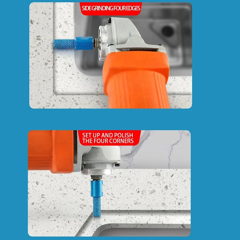 

Фреза 6/10/15 мм, резьба M10, вакуумная пайка, алмазная для керамической плитки, гранита, сверление, шлифовальные края, фреза для пальцев, новинка