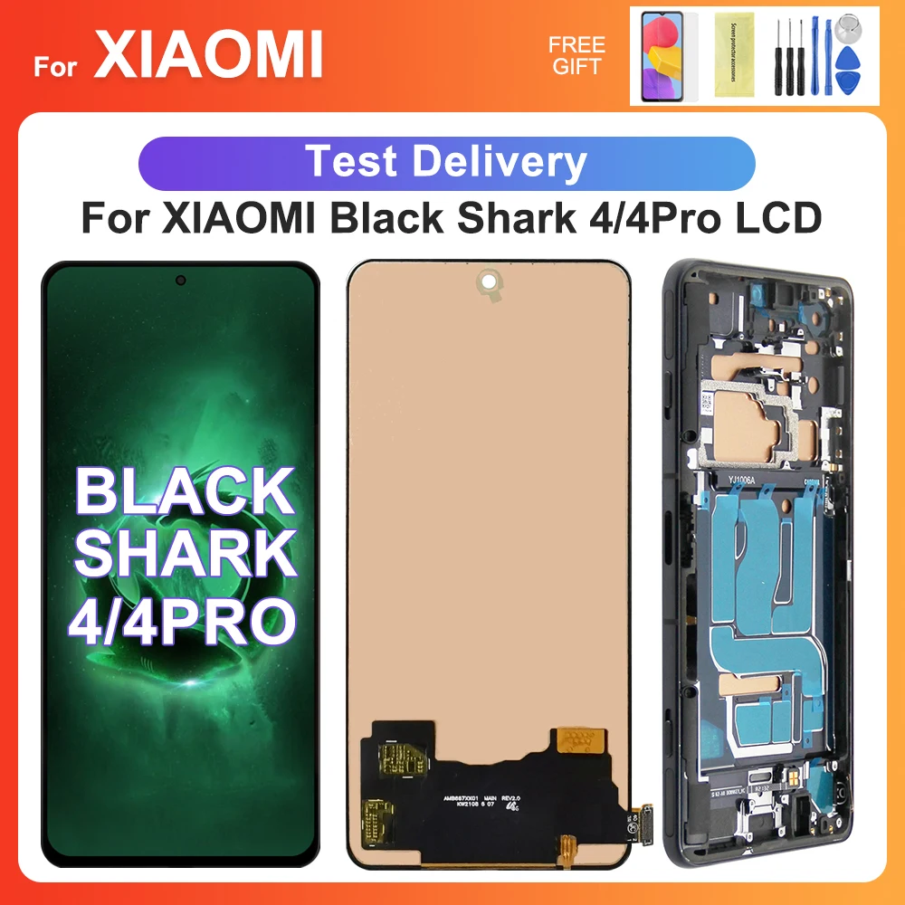 Tested For Black Shark 4 For Xiaomi Black Shark 4 Pro PRS-H0 LCD Display Touch Screen Digitizer Assembly Replacement