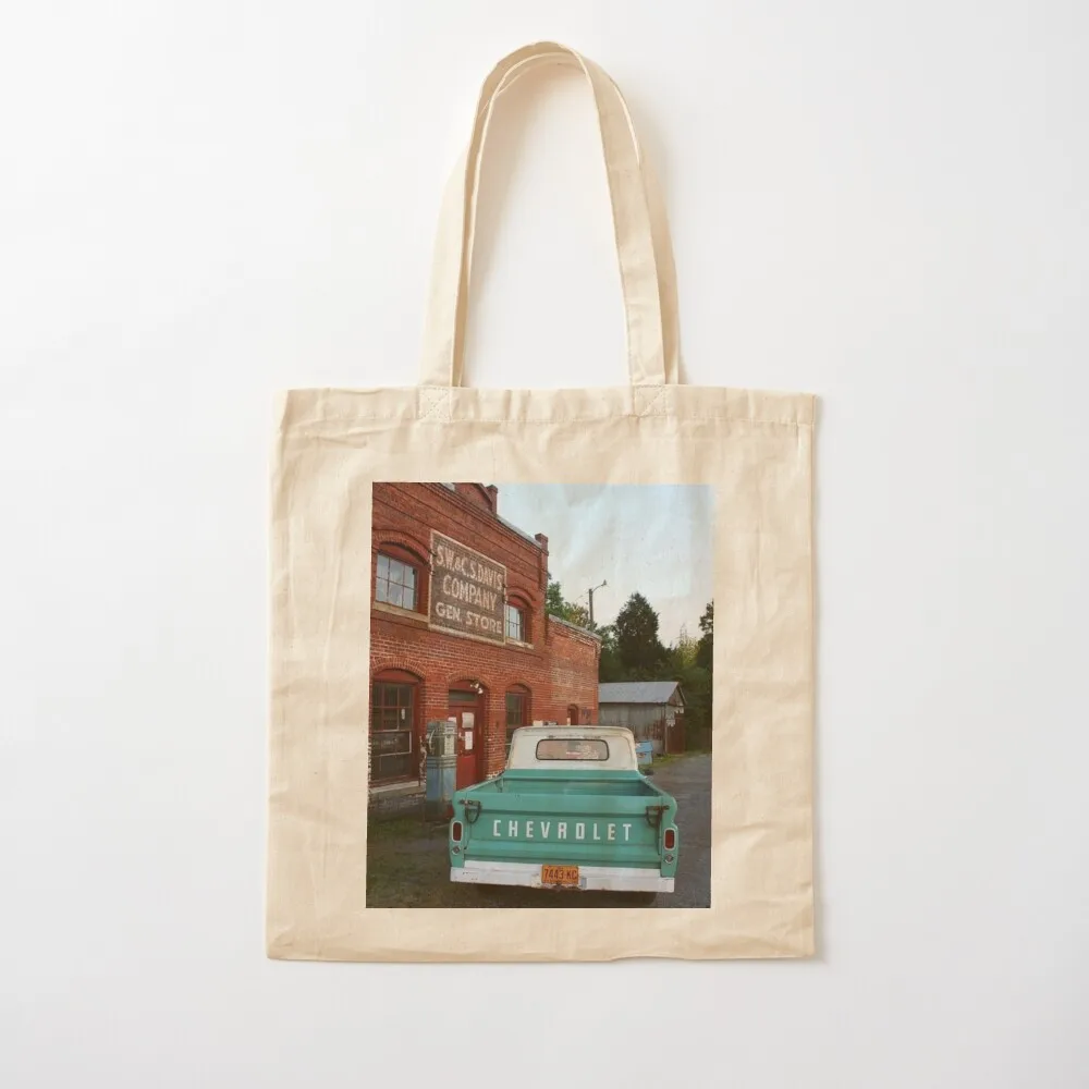 

Vintage blue truck Tote Bag shopping bag Women bags shopper bags for women
