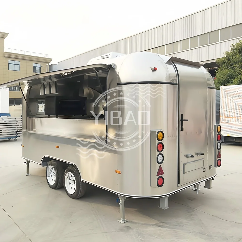 

Food Trailer Coffee Cart Truck Ice Cream Trailer Outdoor Camping Chart Mobile Juice Bar Trailer in Sale