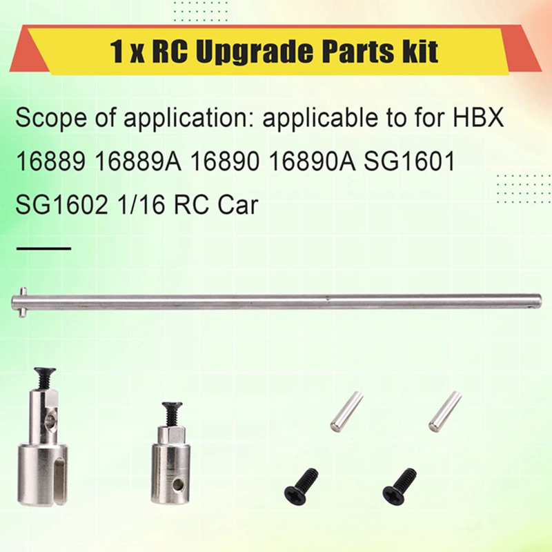 For HBX 16889 16889A 16890 16890A SG1601 SG1602 Metal Center Drive Shaft Drive Cup M16101 1/16 RC Car Parts Accessories