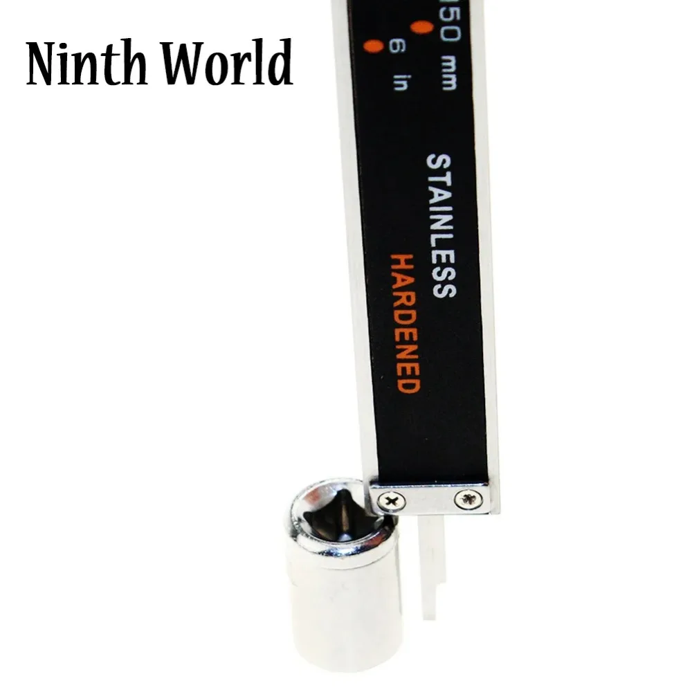Electronic Digital Vernier Caliper 6 "150mm MM / INCH / F Toggle Stainless Steel Rule Gauge Micrometer Measuring Ruler Tool