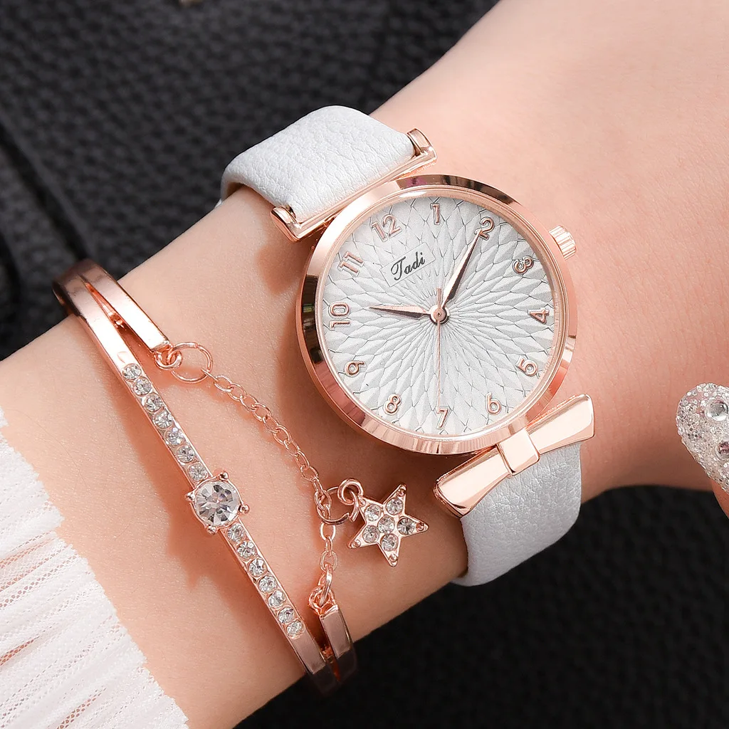 Montres à quartz avec bracelet en PU pour femme, mode minimaliste, nouvelle marque