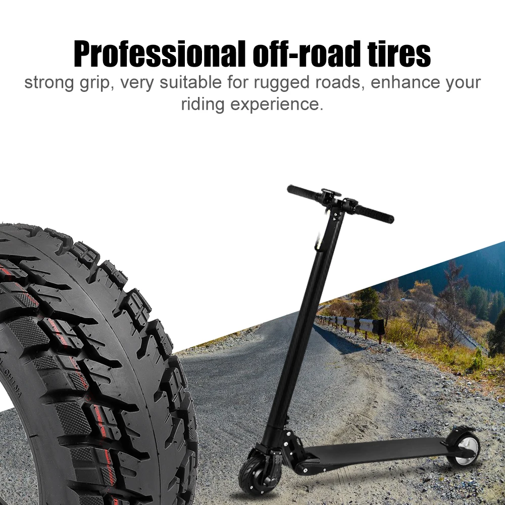 ULIP 11 Inch 100/65-6.5 Tubeless Tire Widened & Thickened Vacuum Tire Off-Road Tire with Nozzle Anti-slip Electric Scooter Wheel