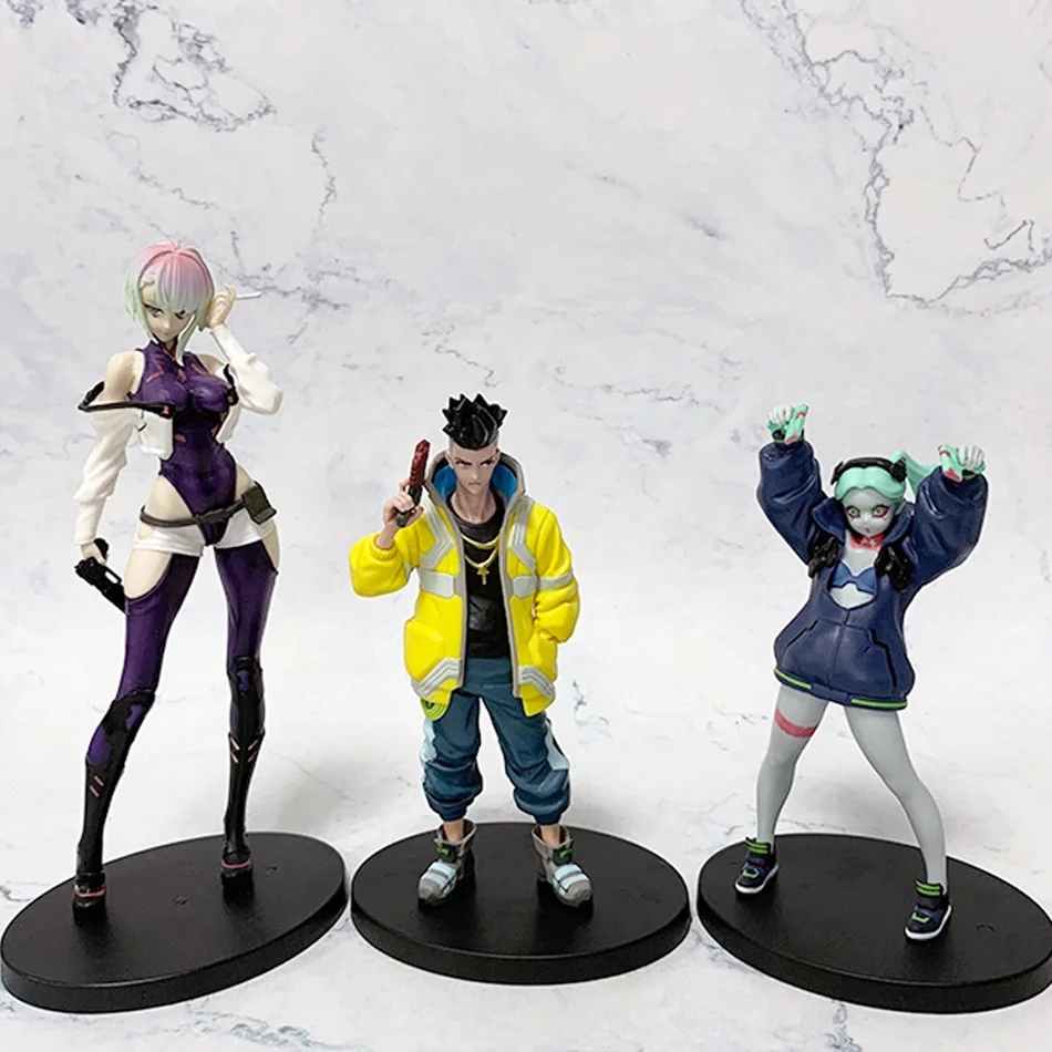 أنيمي لعبة Cyberpunk لوسي ريبيكا ديفيد الشكل الدائمة لعبة مجسمة هدية الكريسماس جمع عمل الشكل مكتب الديكور هدية #2