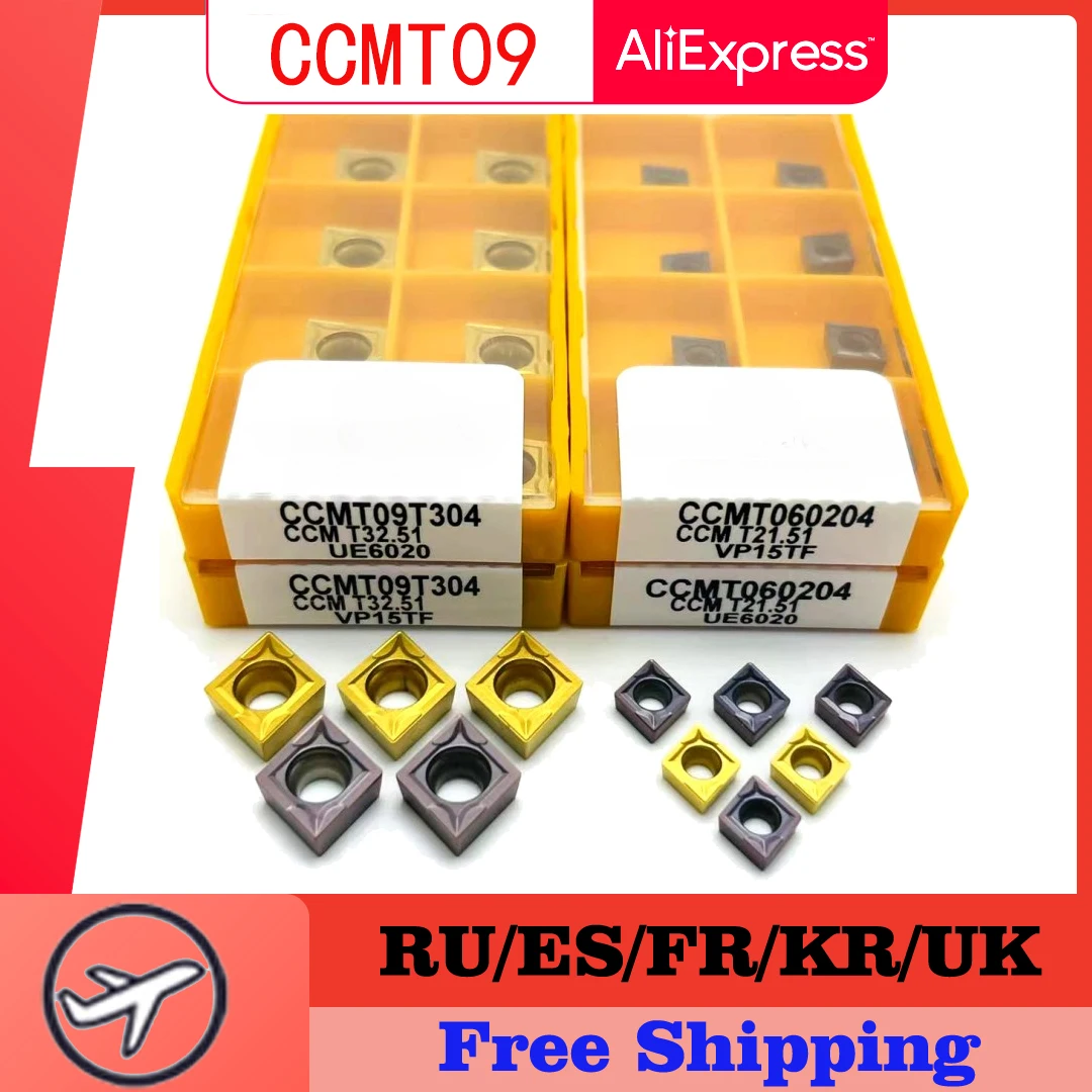 CCMT09T304 VP15TF UE6020 US735 CNC внутренний фреза токарный инструмент CCMT060204 токарный инструмент CCMT