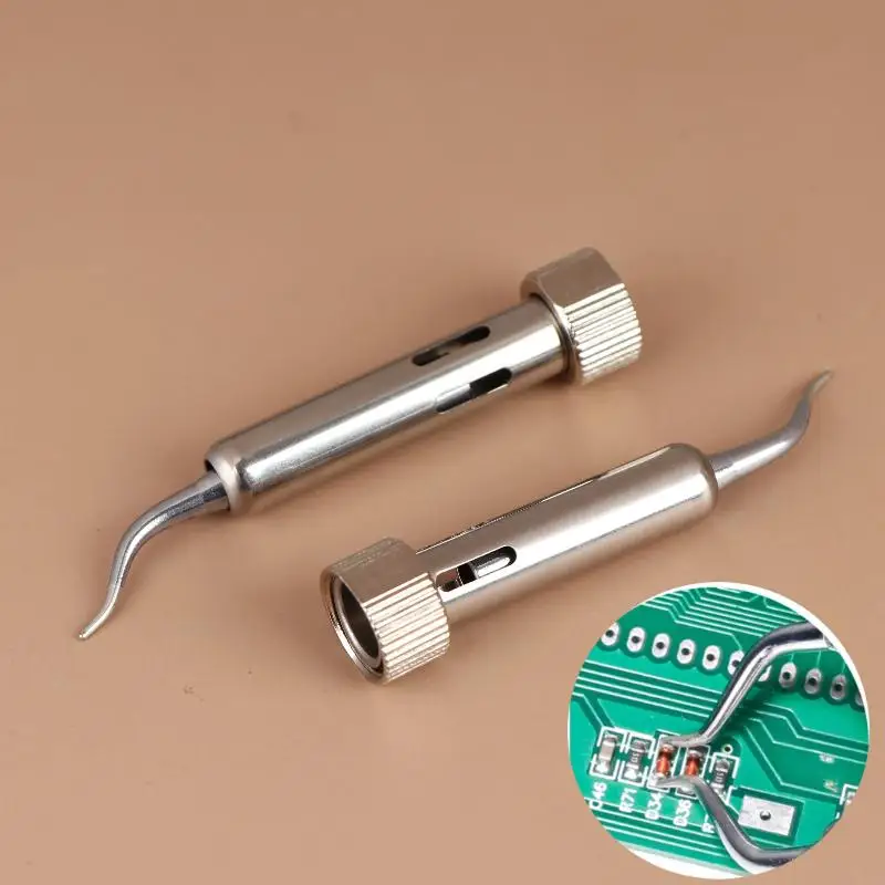 1Pair 938D Portable Hot Tweezers Mini Soldering Station BGA SMD Repair Accessory