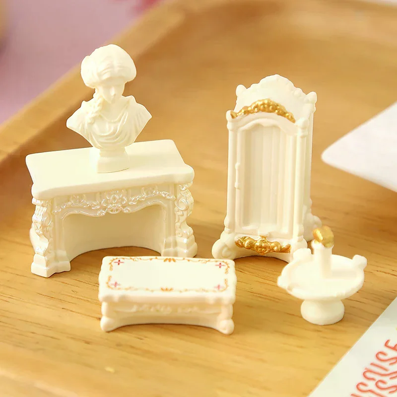 1/12 Miniaturowe meble do domku dla lalek, model symulacyjny, dekoracja sceny salonu w domku dla lalek, ozdoba do domku dla lalek, zabawki do zabawy w udawanie.