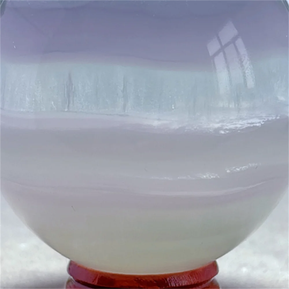 Lavender Stria Fluorite Sphere Crystal Natural Stone Quartz Stone Minerals Home Decoration Reiki Gifts Energy Healing Luck Love