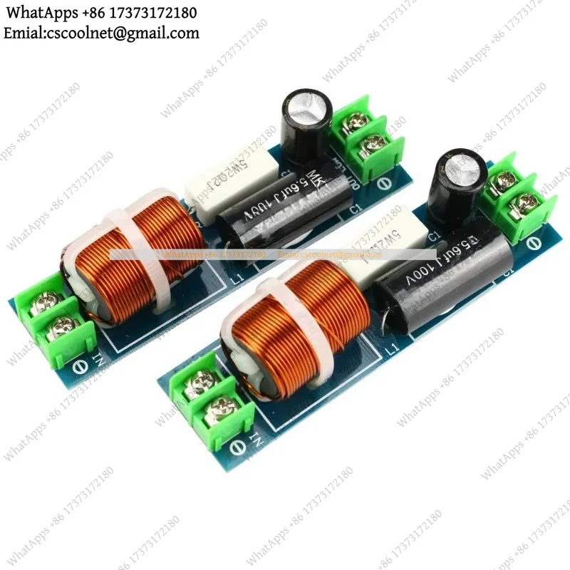 60-120W Car Midrange Crossover Speaker 1 Way Mid Frequency Divider For 2-6.5 Inch Audio Filter 2PCS Auto Parts