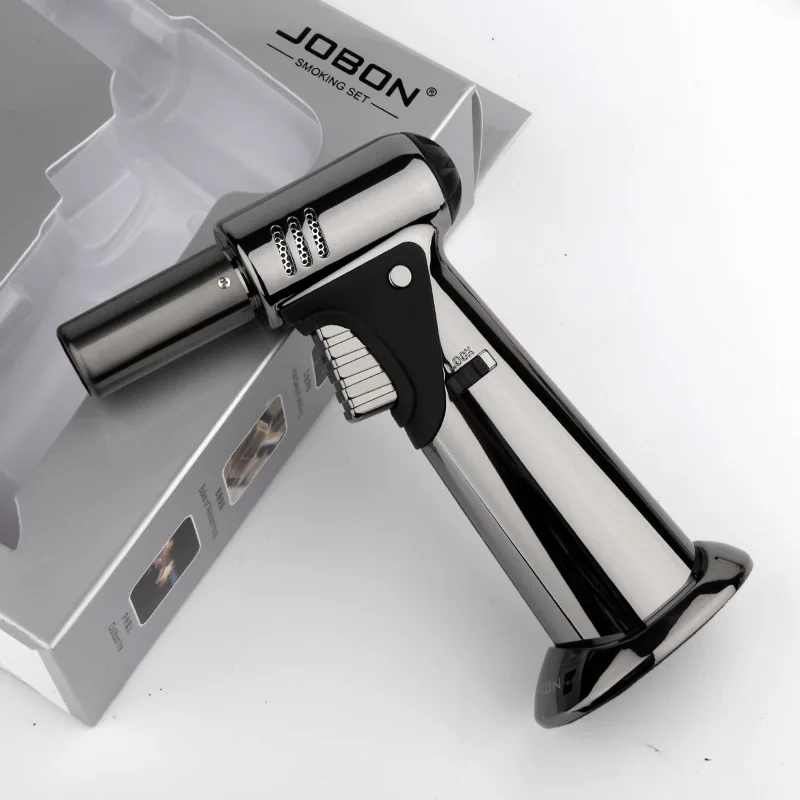 JOBON Gas Lighter Windproof BBQ Kitchen Cooking Jet Torch Turbo Lighter Large Capacity Airbrush Jewelry Metal Welding Home Tools