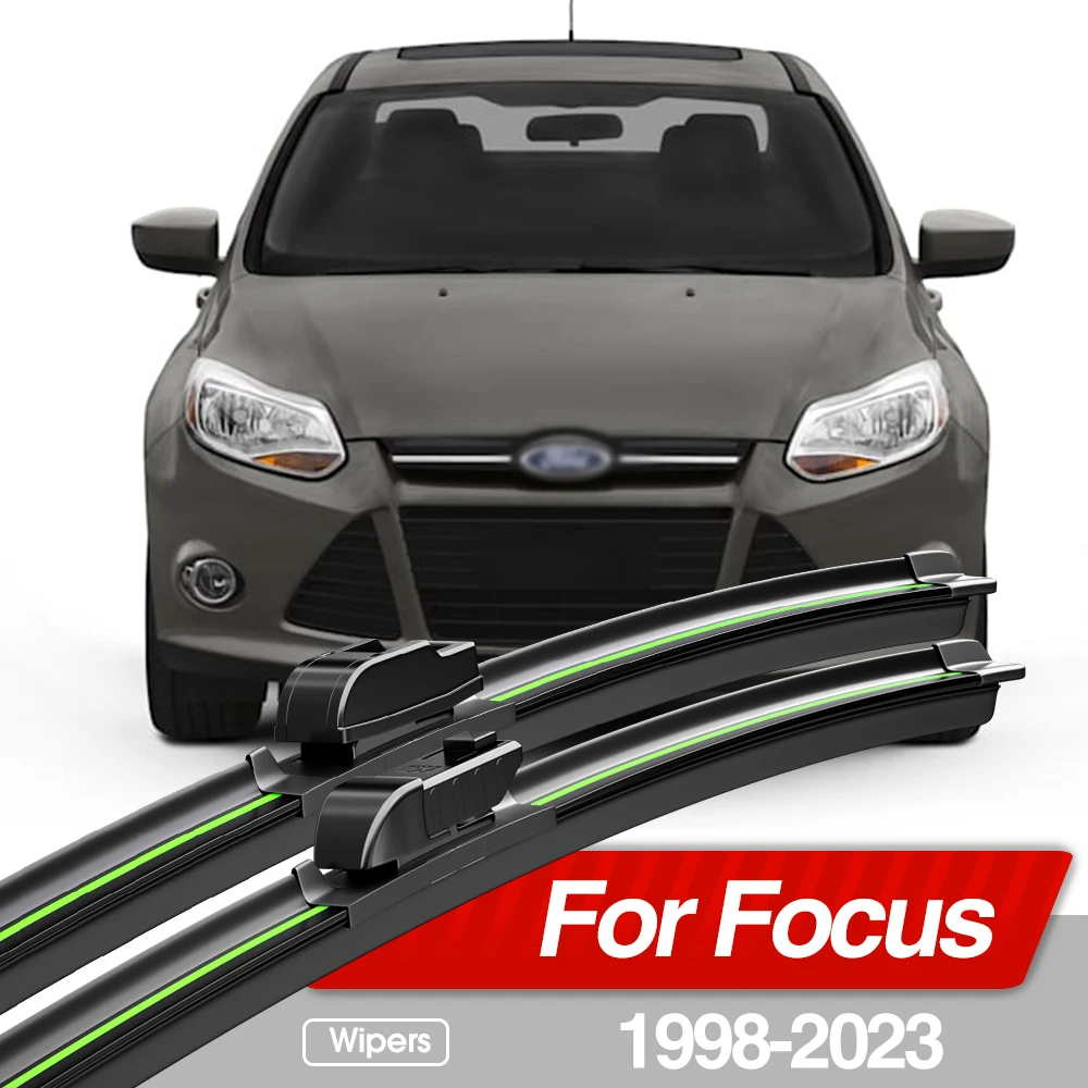 For Ford Focus MK1 MK2 MK3 MK4 1998-2023 Front Windshield Wiper Blades 2x Windscreen Window Accessories 2000 2010 2015 2018 2020