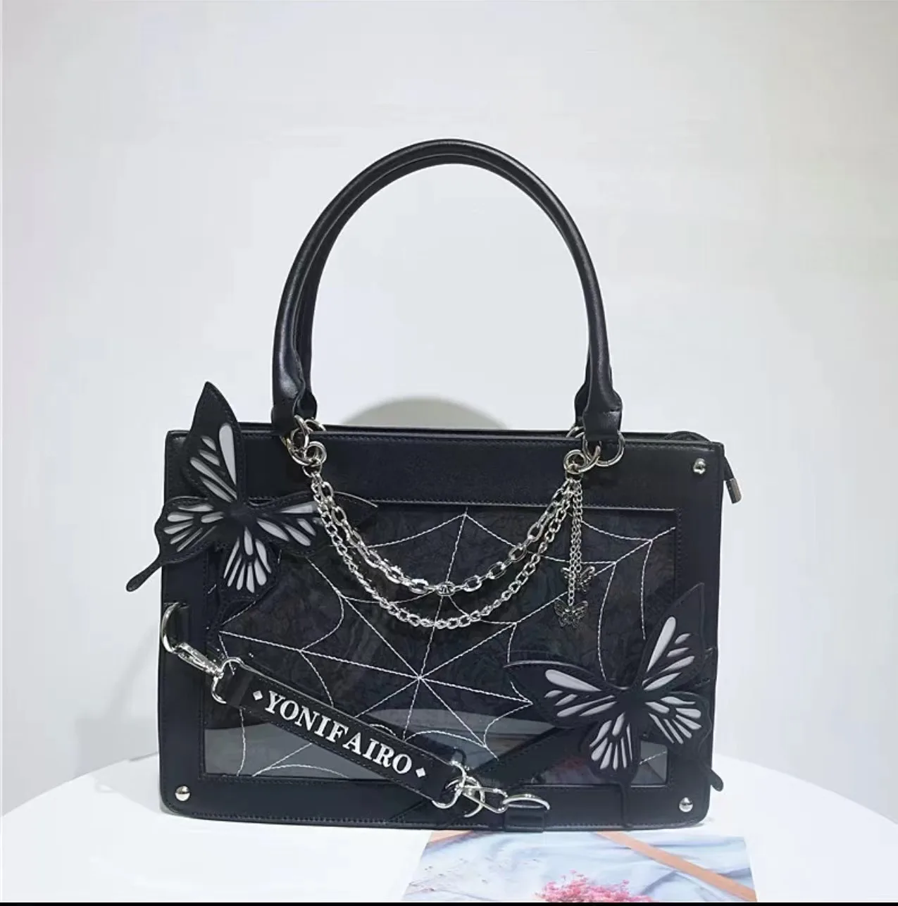 ItaBag Tote Jk Large Capacity Shoulder Crossbody Bag for Womens Gothic Harajuku Ita Bag Daily Casual Girls Kawaii Handbag Bolso