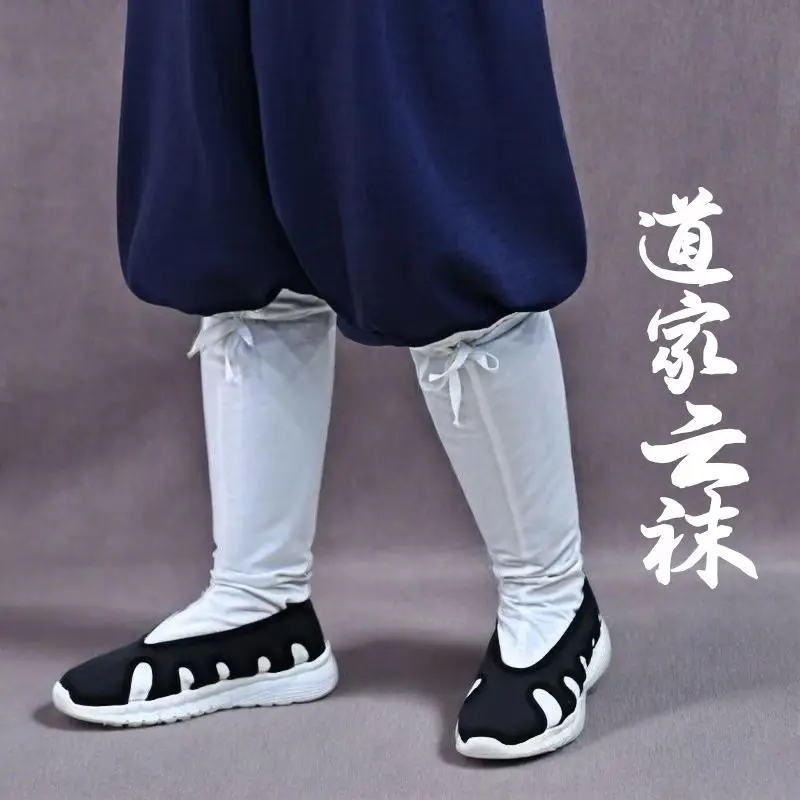 Witte Taoïstische Wudang Kung Fu Kousen Warrior Accessoires Shaolin Monnik Sokken Vintage Chinese Boeddhistische Tai Chi Sokken
