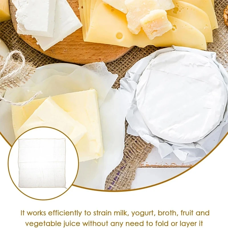 1-5p Baumwolle Gaze Musselin Tofu Käse Sojamilch Wein Filter Tuch Kit DIY Soj Drücken Küche Gadgets backen Ferment Gebäck Werkzeuge – Detail 8
