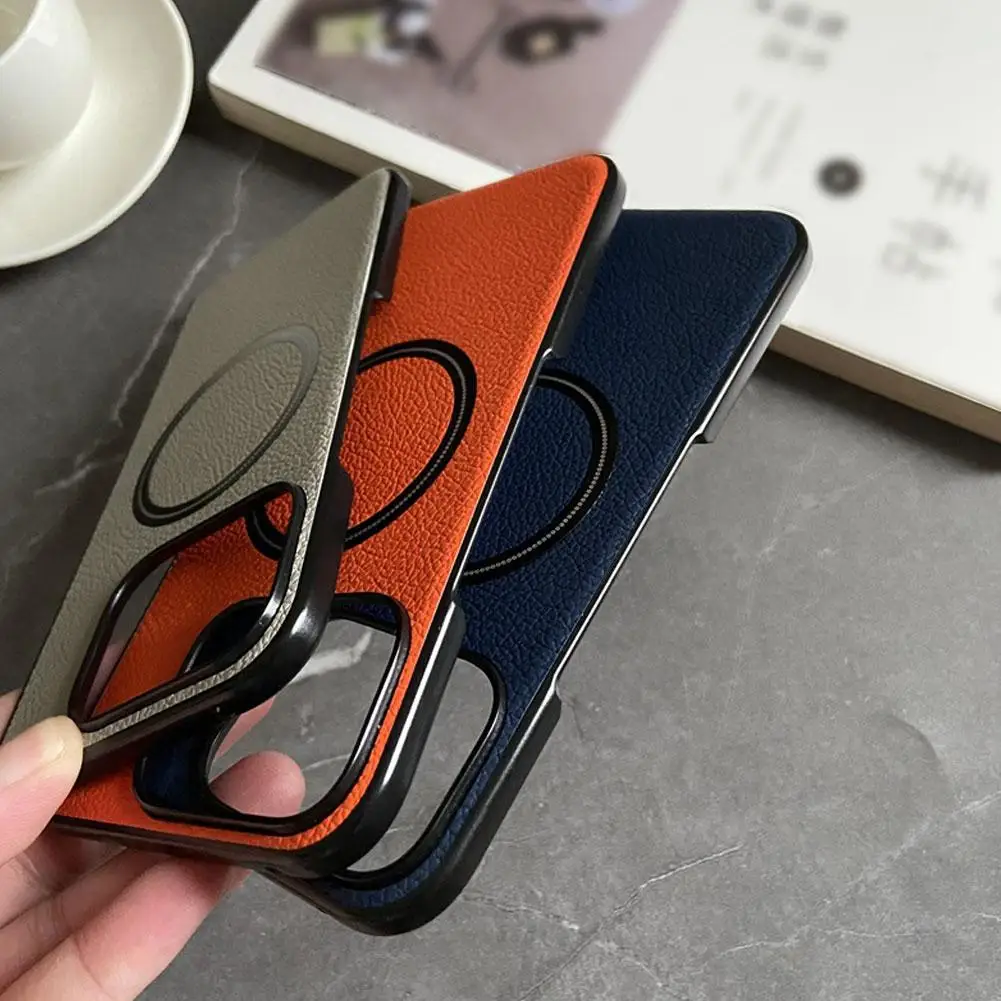 For Google Pixel 9pro Fold Folding Phone Case Against Simple Tide Accessories Business Leather Lychee Falling Magnetic Y8P5