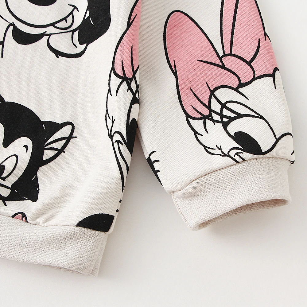 Minnie 2Pcs Baby Girl Clothes Set Disney Casual Kids Sweatshirts + Leggings Child Outfits Spring Autumn Toddler Baby Clothing