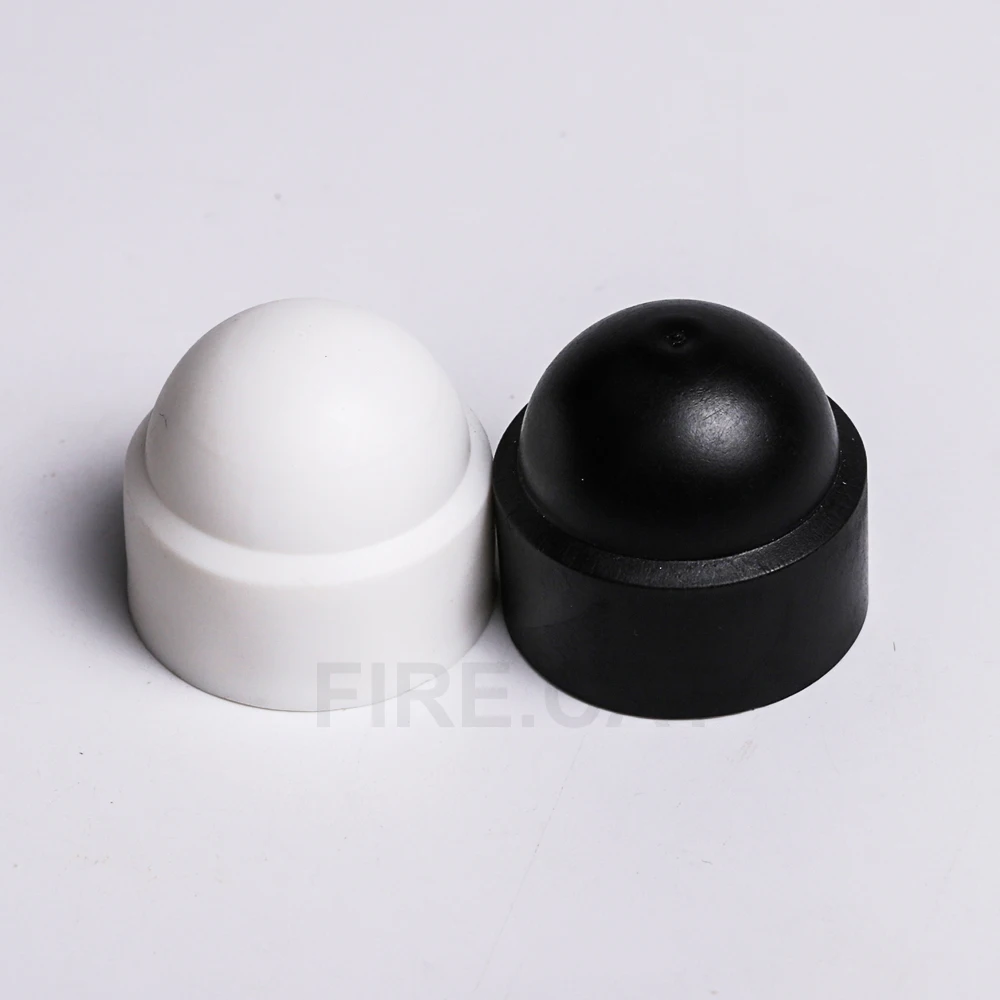 M4 M5 M6 M8 M10 M12 M14 M16 M18 M20 M22 M24 Hexagon Bolt Nut Dome Cap Plastic PE Black White Covers Protection for Bolts Nuts