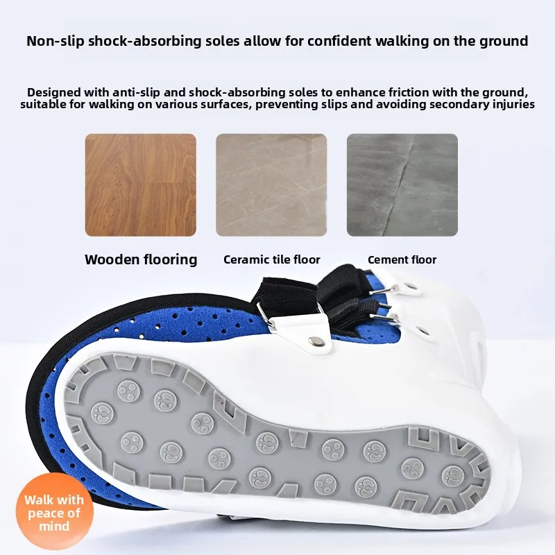 Walkable Adjustable Ankle Stabilizer Brace Walking Boot for Fracture, Sprain Ankle & Broken Foot Injury Recovery