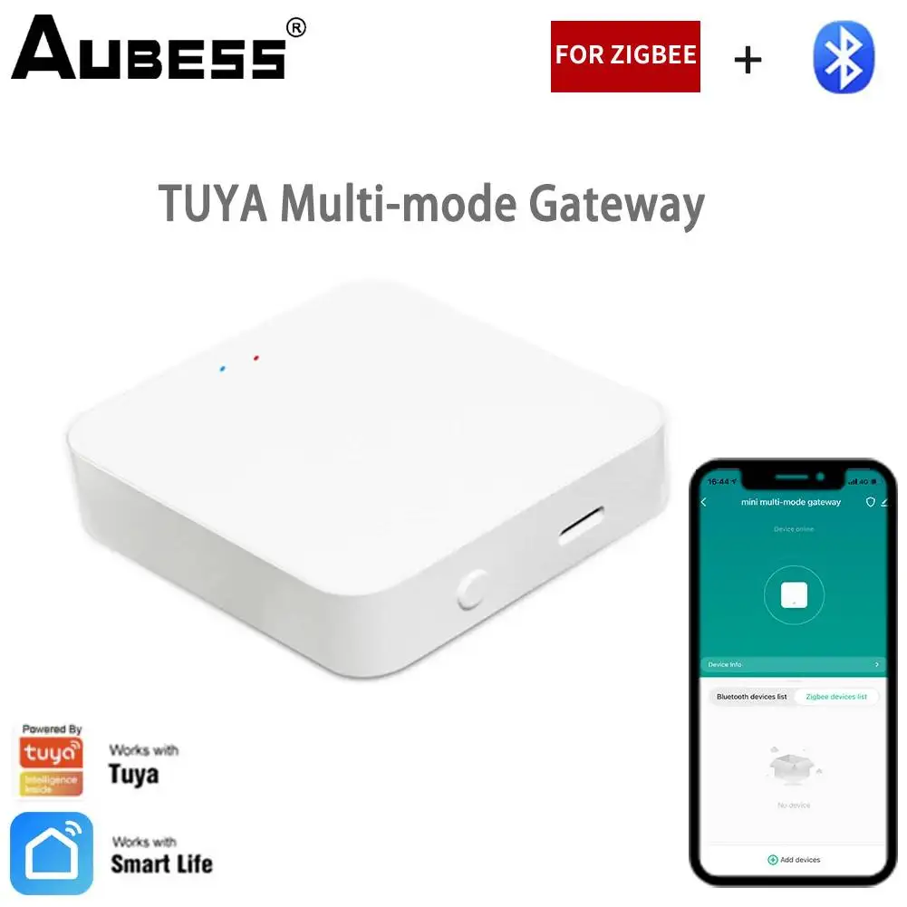 Tuya Smart Gateway Hub Zigbee Multi-model Smart Home Bridge WiFi Bluetooth Smart Life APP Wireless Remote Control Alexa Google