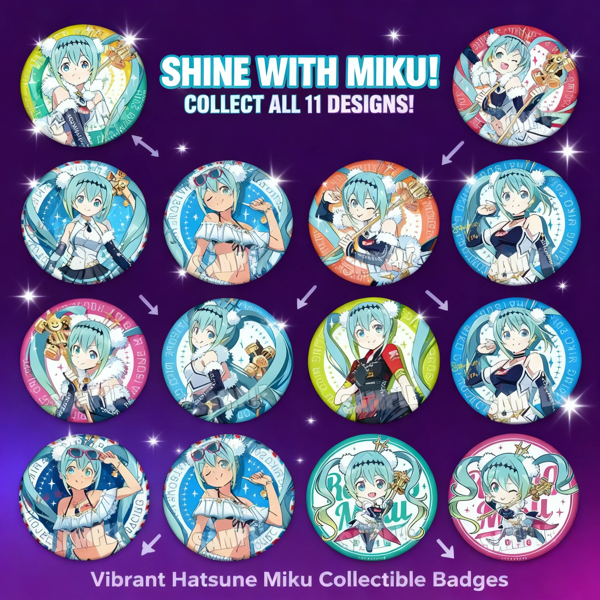 

Hatsune Miku Racing Miku Anime Badge Pin Mirror Pendant Keychain Accessory Official Merchandise Cosplay Gift for Fans Stock