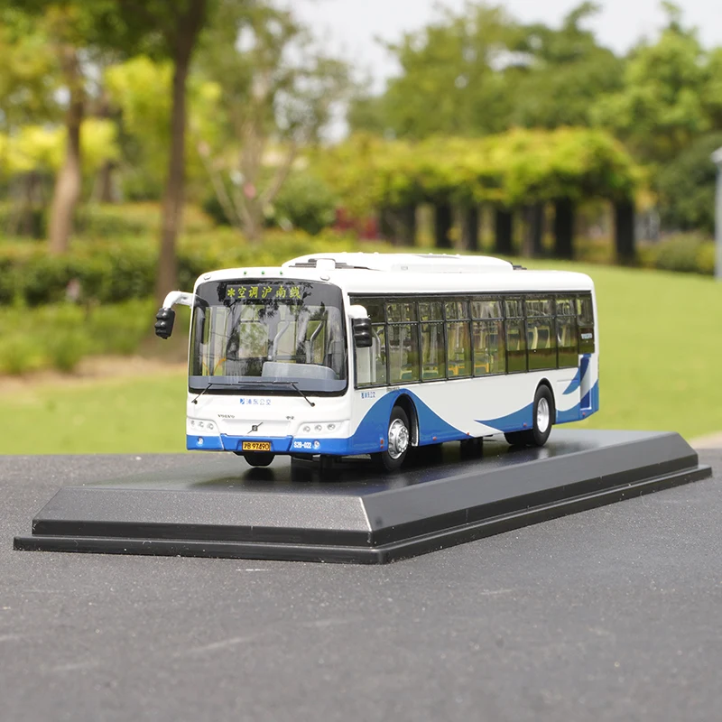 1:64 Shanghai Bus Model Shenwo Lying Down Volvo Low Entrance City Bus VOLVO Bus Model