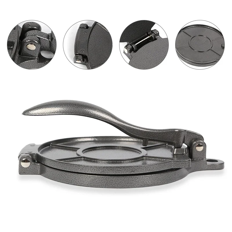 Aluminium Alloy Manual 16/20cm DIY Tortilla Press Maker Corn Tortillas Dough Pressing Tools Kitchen Bakeware Cooking Accessories