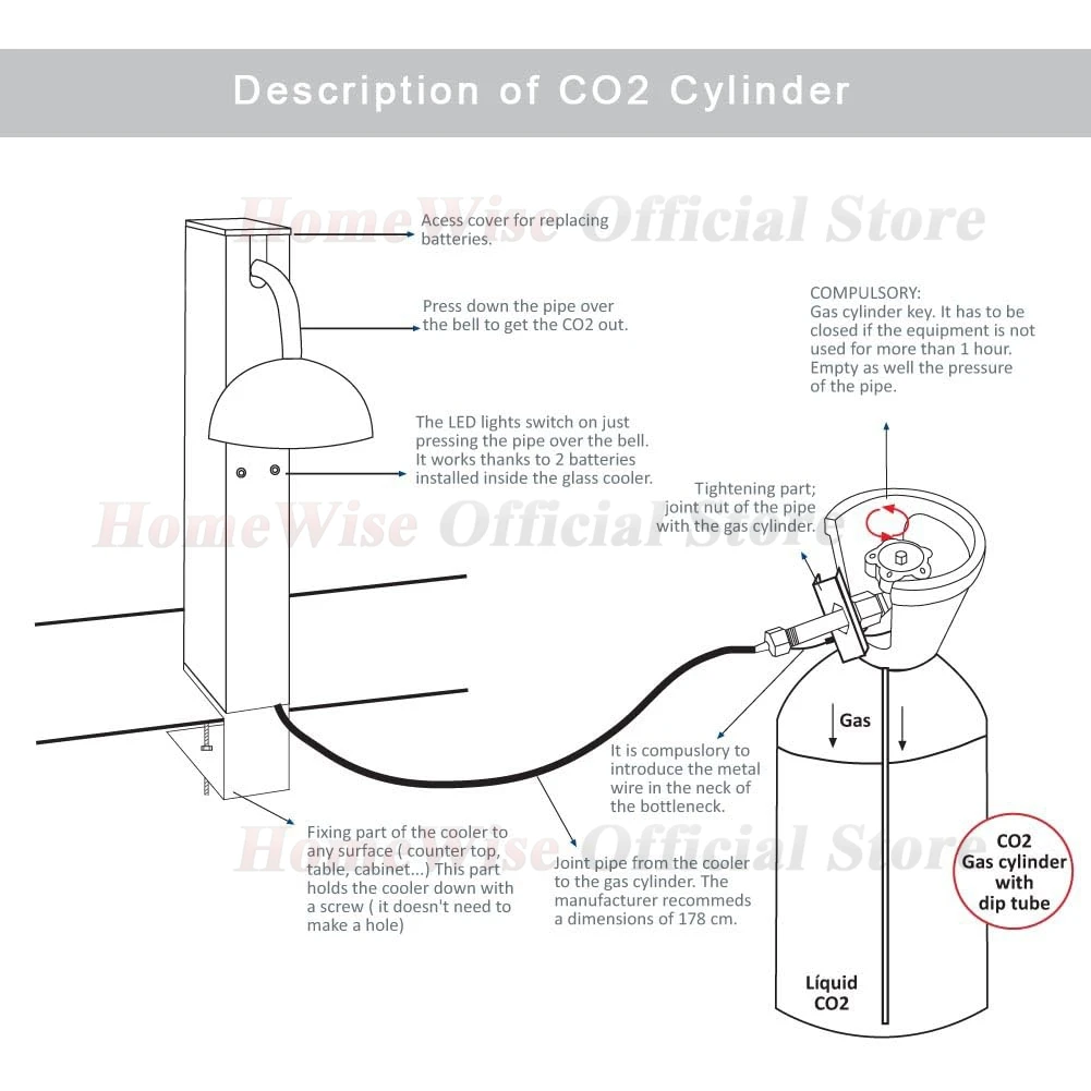 LX 유리 냉각기 CO2 유리 서리기 컵 및 유리잔 음료 냉각기 칵테일 맥주 혼합 음료 와인 유리 냉각기 바용