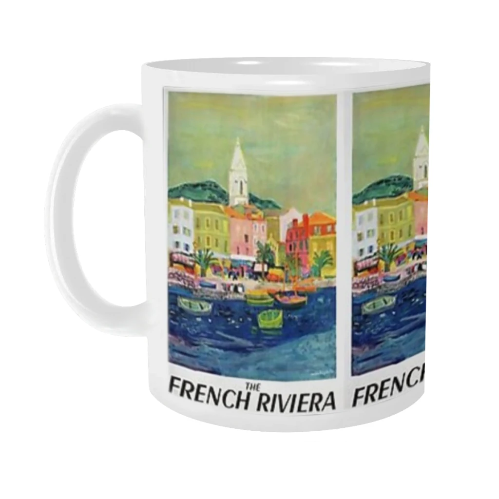 

retro French Riviera Tea Coffee Mugs Bachelorette Party Team Groomsman Cups Wedding Gifts