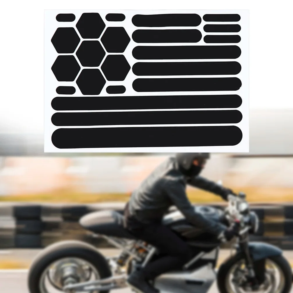 

Reflective stickers for Motorcycle Helmet Cars Bikes Motorcycle Sticker Protection Reflective Black Stickers Decal strip Tape