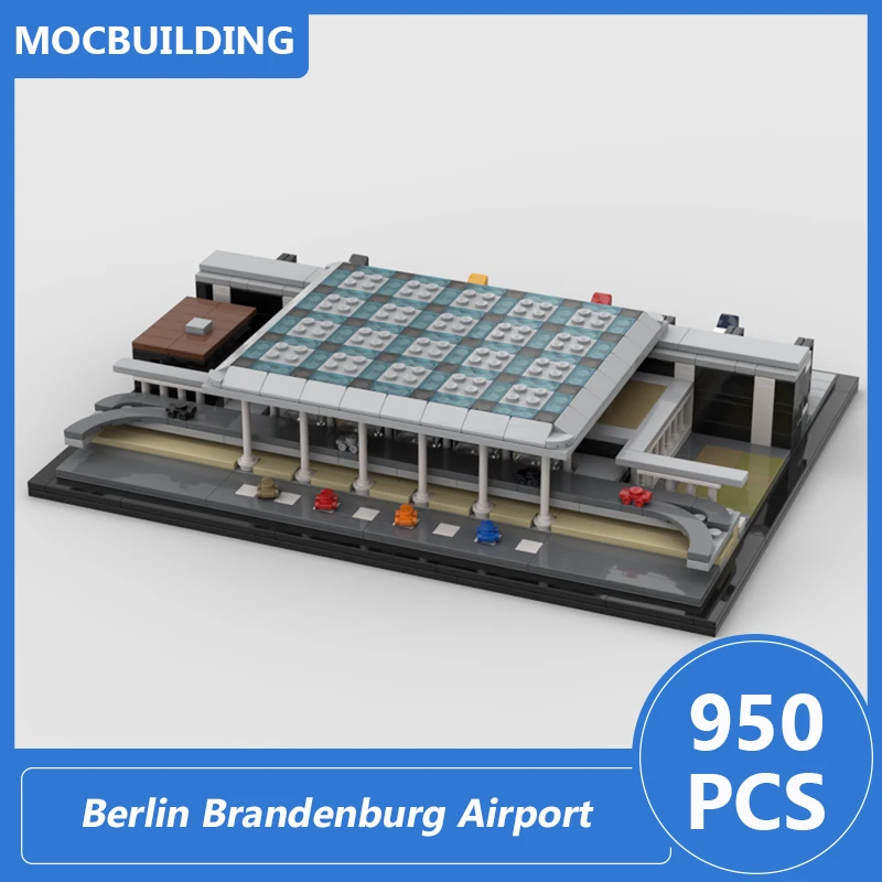 Willy Brandt-décennie s de Construction Moc, Briques à Assembler Soi-Même, Aéroport de Berlin et Brandebourg, Modèle d'Architecture, Jouets Cadeaux, 950Pcs