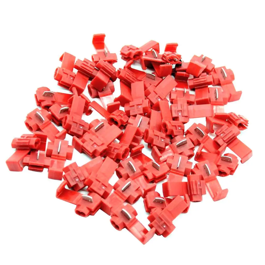 

50Pieces Electrical Quick 16-22AWG Wire Cable Connector Lock Terminal