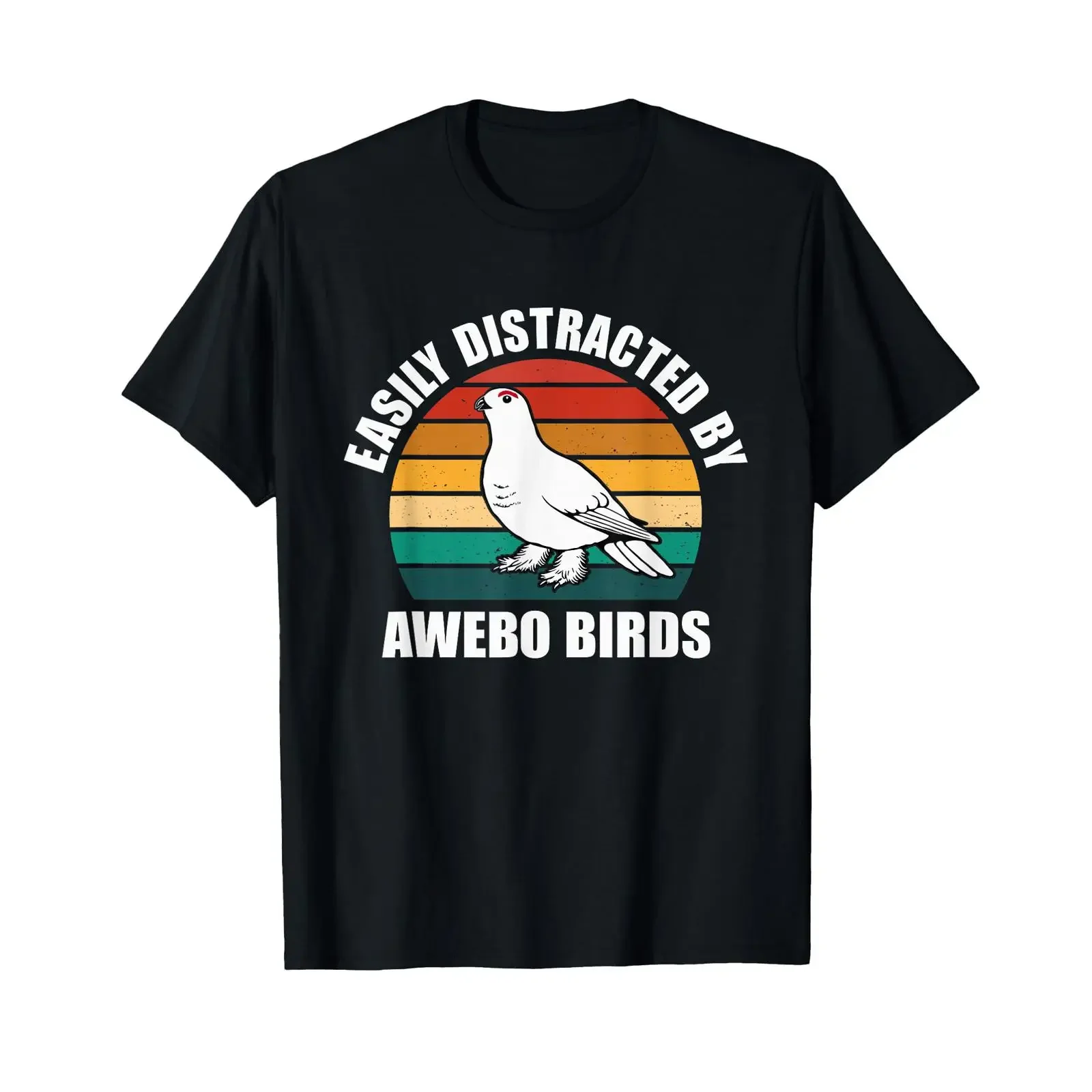 Awebo Meme Willow Ptarmigan Funny Arctic Chicken Bird T Shirt black S vintage Washed designer clothes Slightly Breathable
