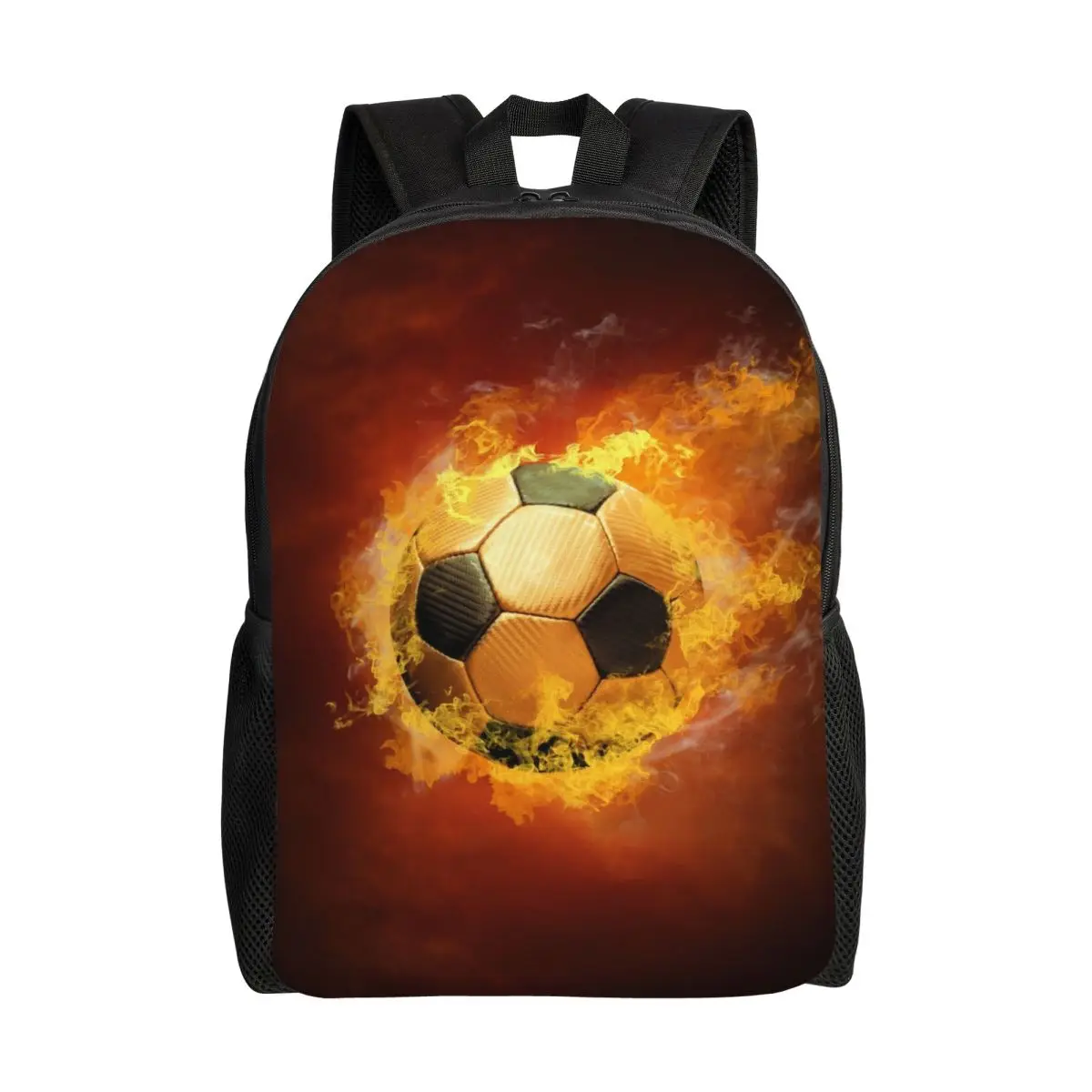 Custom 3D Printing Soccer Balls Lover Football Backpack for Girls Boys Sports Gift College School Travel Bags Men Women Bookbag