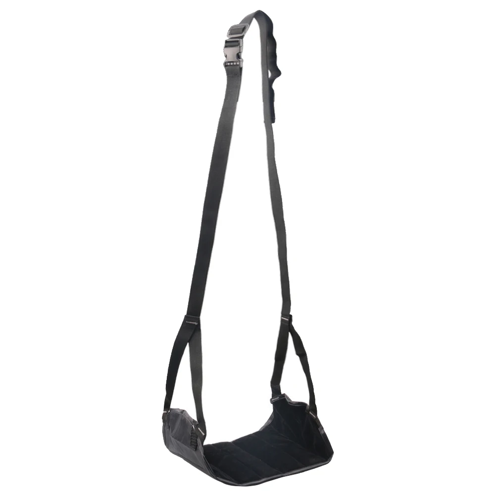 

Portable Foot Pads for Flight Rest Hammock Airplane Essentials Suspenders Black Child Size Lightweight Travel Flights Office
