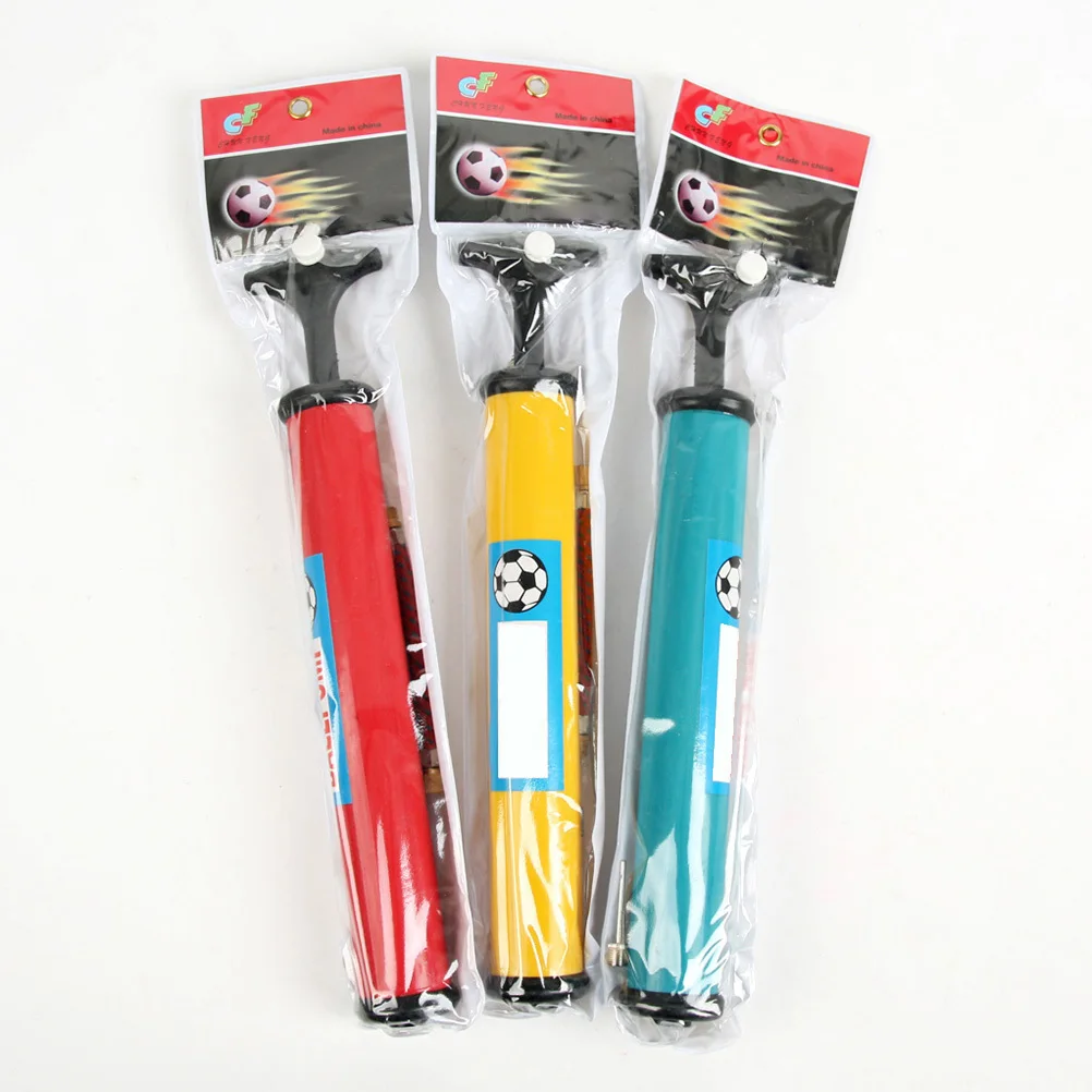 

Air Pump Inflator 3.5Cm Diameter 46Cm Tube Length Red Yellow Blue Pvc Portable For Basketball Football Sports Pump Hand