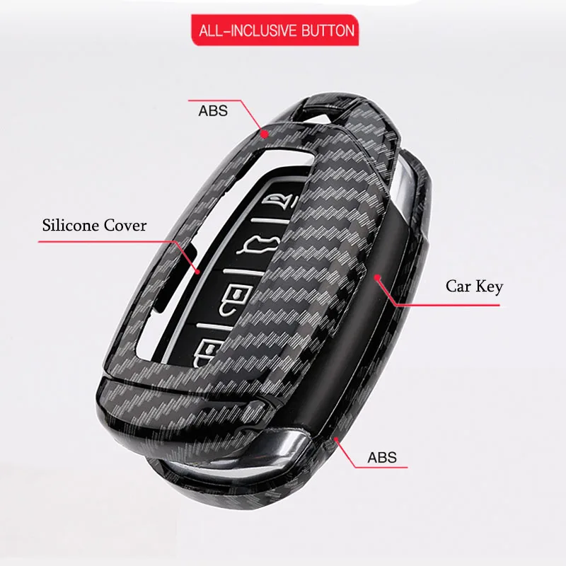 Carbon Car Key Case Cover for Hyundai I30 Ix35 Encino Azera Solaris Kona Encino Solaris Grandeur Ig Accent Santa Fe Palisade