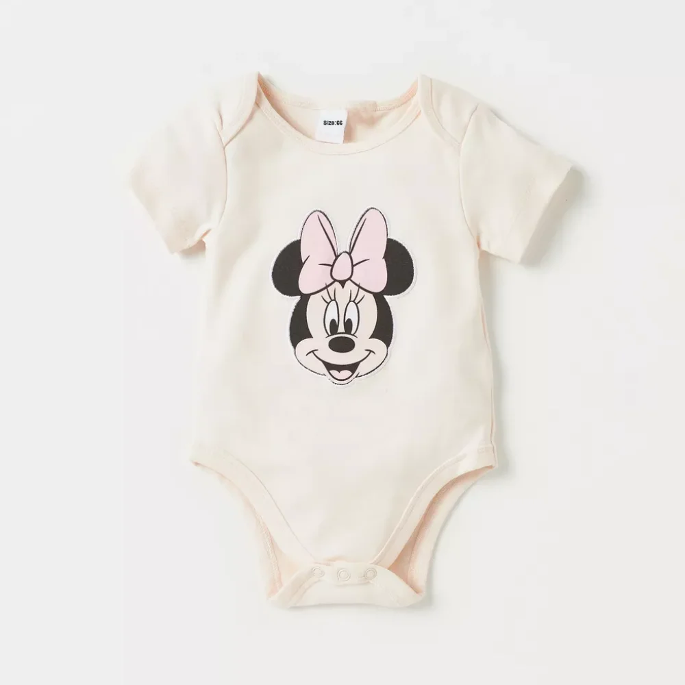 Tute per neonato in cotone per bambina Topolino Paperino stampato tute per neonato estive intere per neonato