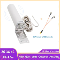 Omni Antenna 2g 3g 4g   2XTS9/CRC9/SMA 5M Cable 12Dbi Indoor Outdoor Antenna  for HW ZTE 4G LTE Router Modem Signal Booster