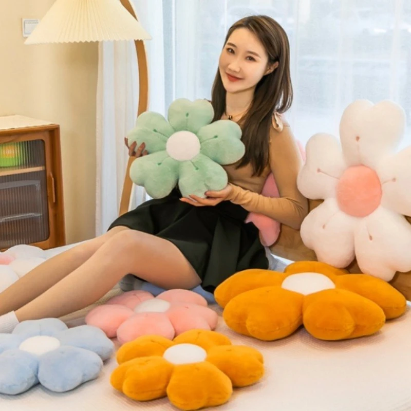 Portable Office Cushion Sofa Chrysanthemum Sleeping Pillow Car Balcony Comfortable Cushion Home Decoration Household Supplies